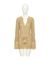 Valentino Long-sleeved Sweater In Nude