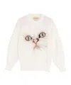 Valentino Embroidered Mohair Wool Jumper Woman White S In White