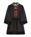 Valentino Bead-embellished Blouse In Black