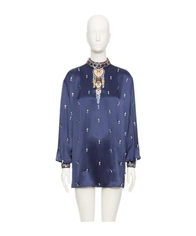 Valentino Long-sleeved Tops In Blue