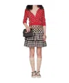 Valentino Embroidered Wool Cardigan In Red