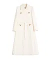 Valentino Mantel Aus Drill Double Frau Elfenbein 50 In White