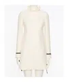 Valentino Crepe Couture Minidress In White