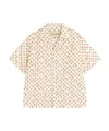 Valentino Cotton Poplin Bowling Shirt With Cherryfic Print In White