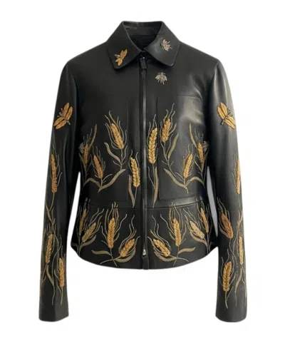 Valentino Long-sleeve Casual Jacket In Brown