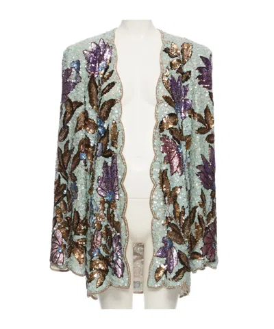 Valentino Long-sleeved Jacket In Green