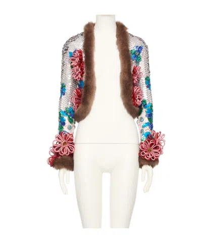 Valentino Long-sleeved Jacket In White