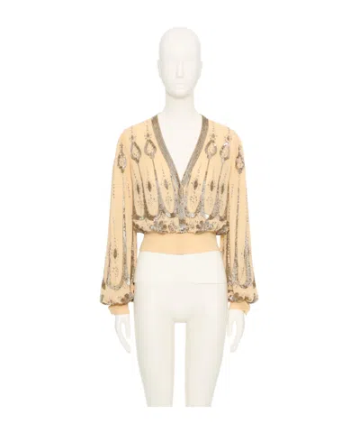 Valentino Long-sleeved Tops In Neutral