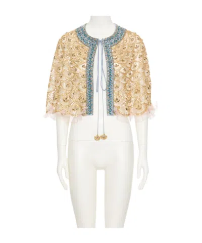 Valentino Long-sleeved Tops In Gold