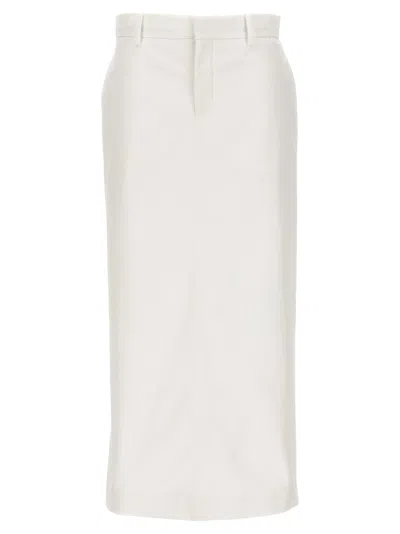 Valentino Longuette Skirt Skirts In White