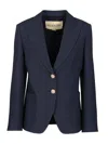 Valentino Look 43 - Giacca M\petto | Solid | Crepe Couture Jackets Blue In Blue