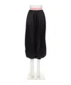 Valentino Loose Casual Pants In Black/geranium
