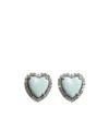 Valentino Garavani Coeur Hyperbole Heart Earrings In Multicolor