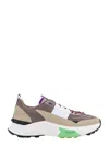 Valentino True Act Low Top Trainer In Mesh And Rubberised Fabric