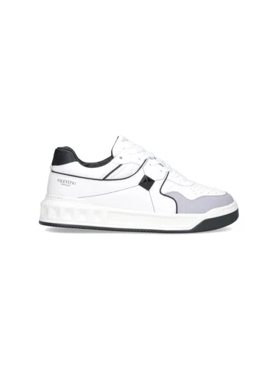 VALENTINO GARAVANI MULTICOLOR NAPPA LEATHER ONE STUD SNEAKERS