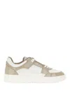 Valentino Freedots Leather Sneakers In White