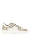 Valentino Freedots Leather Sneakers In White