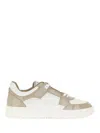 Valentino Freedots Leather Sneakers In White
