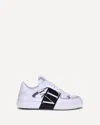 Valentino White Low-top Calfskin Vl7n Sneakers In White