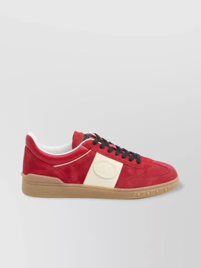 VALENTINO GARAVANI LOW TOP SNEAKERS IN LEATHER AND RUBBER