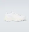 Valentino White Fabric And Mesh True Act Sneakers In White