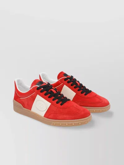 Valentino Garavani Low Top Sneakers With Contrast Panel