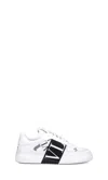 Valentino Vl7n Leather And Fabric Low-top Sneakers In White