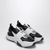 Valentino True Act Leather-trimmed Mesh And Rubber Sneakers