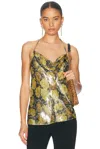 Valentino Lurex Apres L'hiver Poppies Top