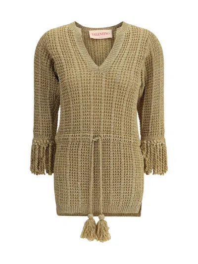 VALENTINO LUREX KNIT SHORT DRESS