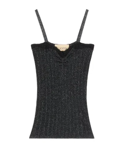 Valentino Lurex Knit Top In Multi