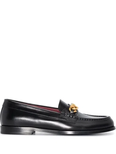 Valentino Garavani Luxurious Black Loafers For Men