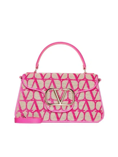 Valentino Garavani Luxurious Pink Top-handle Handbag For Women