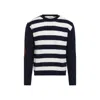 Valentino Wool And Cashmere Sweater In Navy