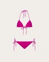 Valentino Triangle-cup Bikini In Violet