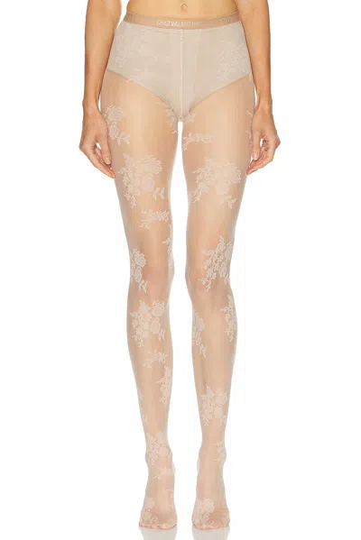 Valentino Lycra Tights In Brown