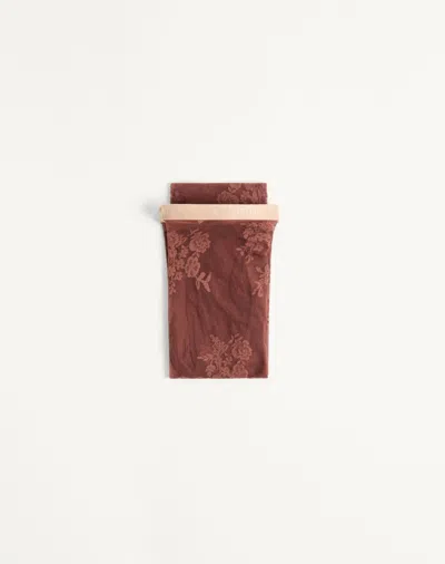 Valentino Lycra Tights Woman Brown 2