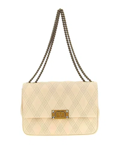 Valentino Garavani M Shoulder Bag In Yellow