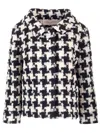 Valentino Extra Large Houndstooth Tweed Jacket