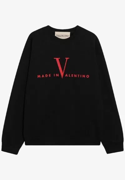 VALENTINO MADE IN VALENTINO PRINT SWEATSHIRT