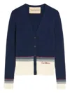 Valentino Maglia Cardigan Corto In Blue