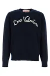 Valentino Logo-embroidered Wool Sweater