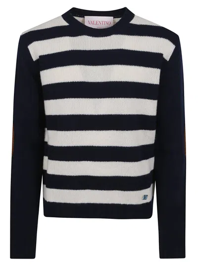 Valentino Wool And Cashmere Sweater In Dawn/brown