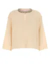 Valentino Garavani Women Cream Wool Sweater