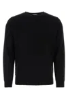 Valentino Garavani Man Sweater Black Size L Virgin Wool In Black