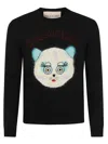 Valentino Garavani Sweater With Le Chat De La Maison Patch In Black