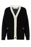 Valentino Vgold Virgin Wool Cardigan