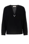 Valentino Split-neck Virgin Wool Jumper