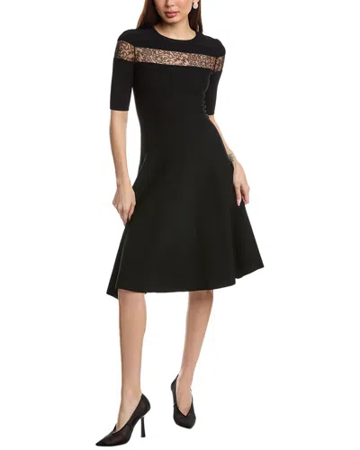 Valentino Maglieria Midi Dress In Black