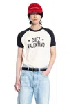 Valentino Sleeve Contrast Graphic Print Crew Neck